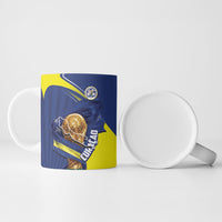 Personalized Curacao Football 2026 Ceramic Mug Rise of Caribbean Pride