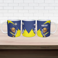Personalized Curacao Football 2026 Ceramic Mug Rise of Caribbean Pride