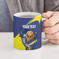 Personalized Curacao Football 2026 Ceramic Mug Rise of Caribbean Pride