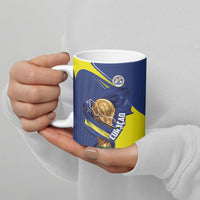 Personalized Curacao Football 2026 Ceramic Mug Rise of Caribbean Pride