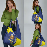 Personalized Curacao Football 2026 Grocery Bag Rise of Caribbean Pride