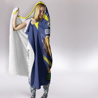 Personalized Curacao Football 2026 Hooded Blanket Rise of Caribbean Pride
