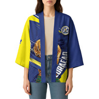 Personalized Curacao Football 2026 Kimono Rise of Caribbean Pride