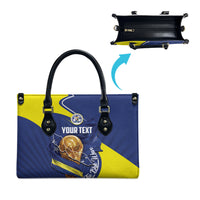 Personalized Curacao Football 2026 Leather Bag Rise of Caribbean Pride