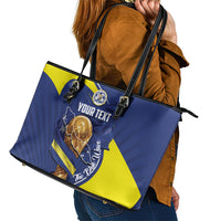 Personalized Curacao Football 2026 Leather Tote Bag Rise of Caribbean Pride