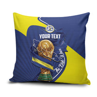 Personalized Curacao Football 2026 Pillow Cover Rise of Caribbean Pride