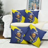 Personalized Curacao Football 2026 Pillow Cover Rise of Caribbean Pride