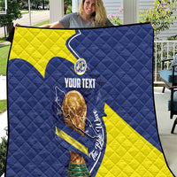 Personalized Curacao Football 2026 Quilt Rise of Caribbean Pride