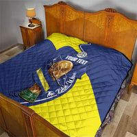 Personalized Curacao Football 2026 Quilt Rise of Caribbean Pride