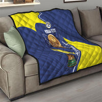 Personalized Curacao Football 2026 Quilt Rise of Caribbean Pride