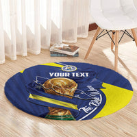 Personalized Curacao Football 2026 Round Carpet Rise of Caribbean Pride