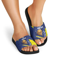 Personalized Curacao Football 2026 Slide Sandals Rise of Caribbean Pride