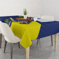 Personalized Curacao Football 2026 Tablecloth Rise of Caribbean Pride