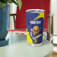 Personalized Curacao Football 2026 Tumbler Cup Rise of Caribbean Pride