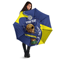 Personalized Curacao Football 2026 Umbrella Rise of Caribbean Pride