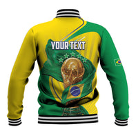 Personalized Brazil Football 2026 Baseball Jacket Born for Glory Let Champions Rise