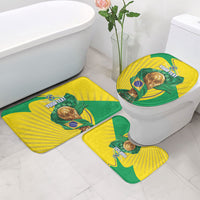 Personalized Brazil Football 2026 Bathroom Set Born for Glory Let Champions Rise