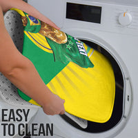 Personalized Brazil Football 2026 Bathroom Set Born for Glory Let Champions Rise