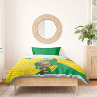 Personalized Brazil Football 2026 Bedding Set Born for Glory Let Champions Rise
