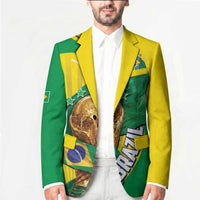 Personalized Brazil Football 2026 Blazer Born for Glory Let Champions Rise