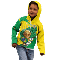 Personalized Brazil Football 2026 Kid Hoodie Born for Glory Let Champions Rise