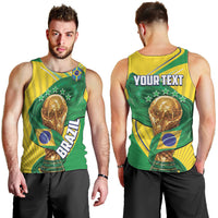 Personalized Brazil Football 2026 Men Tank Top Born for Glory Let Champions Rise