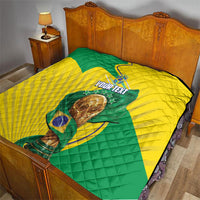 Personalized Brazil Football 2026 Quilt Born for Glory Let Champions Rise