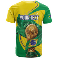 Personalized Brazil Football 2026 T Shirt Born for Glory Let Champions Rise