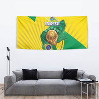 Personalized Brazil Football 2026 Tapestry Born for Glory Let Champions Rise