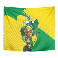 Personalized Brazil Football 2026 Tapestry Born for Glory Let Champions Rise