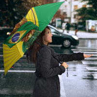 Personalized Brazil Football 2026 Umbrella Born for Glory Let Champions Rise
