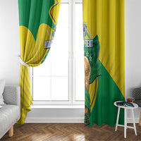Personalized Brazil Football 2026 Window Curtain Born for Glory Let Champions Rise