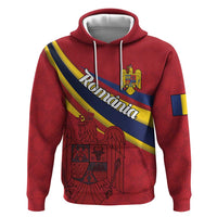 Personalized National Flag Of Romania Day Hoodie Coat of arms