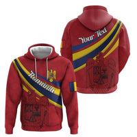 Personalized National Flag Of Romania Day Hoodie Coat of arms