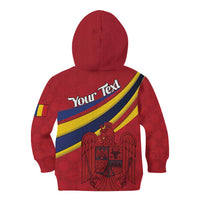 Personalized National Flag Of Romania Day Kid Hoodie Coat of arms