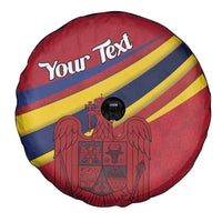 Personalized National Flag Of Romania Day Spare Tire Cover Coat of arms