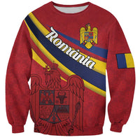 Personalized National Flag Of Romania Day Sweatshirt Coat of arms