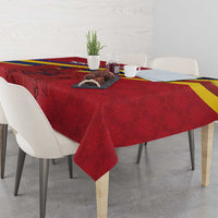Personalized National Flag Of Romania Day Tablecloth Coat of arms
