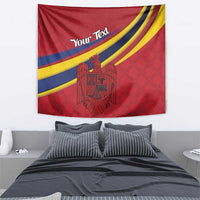 Personalized National Flag Of Romania Day Tapestry Coat of arms