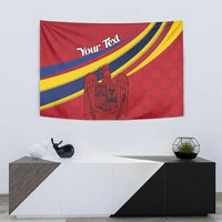Personalized National Flag Of Romania Day Tapestry Coat of arms