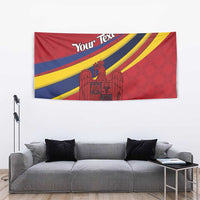 Personalized National Flag Of Romania Day Tapestry Coat of arms