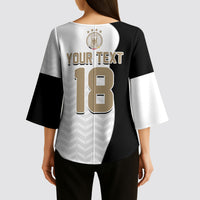 Custom Germany Football Kimono Sleeve Blouse Black Eagle Glory 2026 Fan Edition