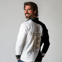 Custom Germany Football Long Sleeve Polo Shirt Black Eagle Glory 2026 Fan Edition