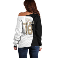 Custom Germany Football Off Shoulder Sweater Black Eagle Glory 2026 Fan Edition