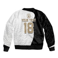 Custom Germany Football Sleeve Zip Bomber Jacket Black Eagle Glory 2026 Fan Edition