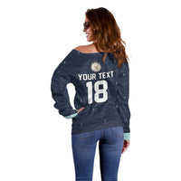 Custom Germany Football 2026 Off Shoulder Sweater Midnight Eagle Heritage