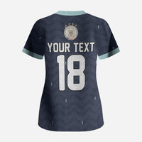 Custom Germany Football 2026 Scrub Top Midnight Eagle Heritage
