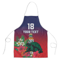 Custom Cayman Islands Apron Green Turtle Sporty Style - Wonder Print Shop