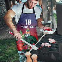 Custom Cayman Islands Apron Green Turtle Sporty Style - Wonder Print Shop