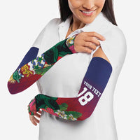 Custom Cayman Islands Arm Sleeves Green Turtle Sporty Style - Wonder Print Shop